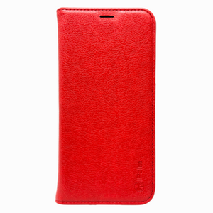iPhone 14 Pro Max Clamshell PU Leather Case Red