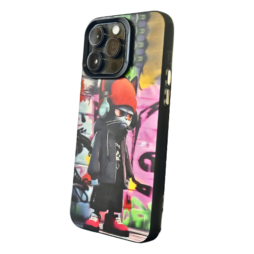 iPhone 15 Pro Max Graffiti DJ Cat
