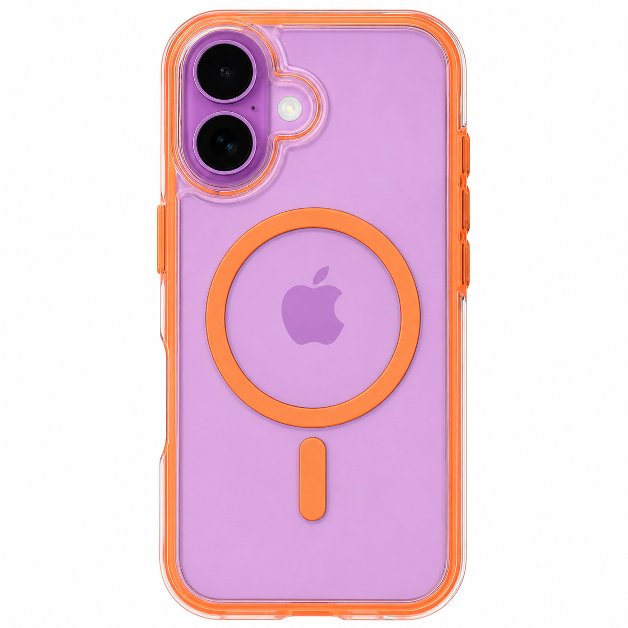 iPhone 17 Clear with magsafe Case - Orange