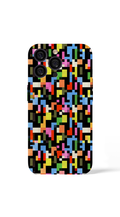 Colourful geometric mosaic pattern