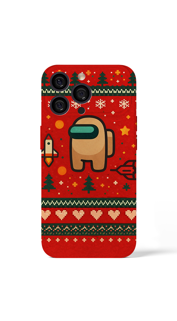 iPhone 17 Pro Max Festive space adventure sweater design
