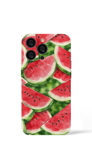 iPhone 17 Pro Max Watermelon slices in vibrant watercolor pattern