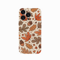 iPhone Autumn leaf and acorn pattern