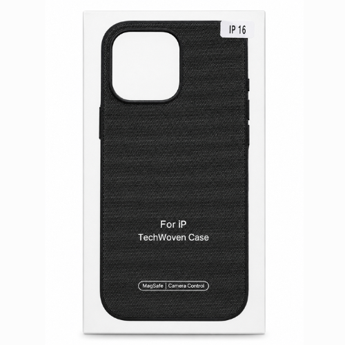 iPhone 16 PU TEK Case Black
