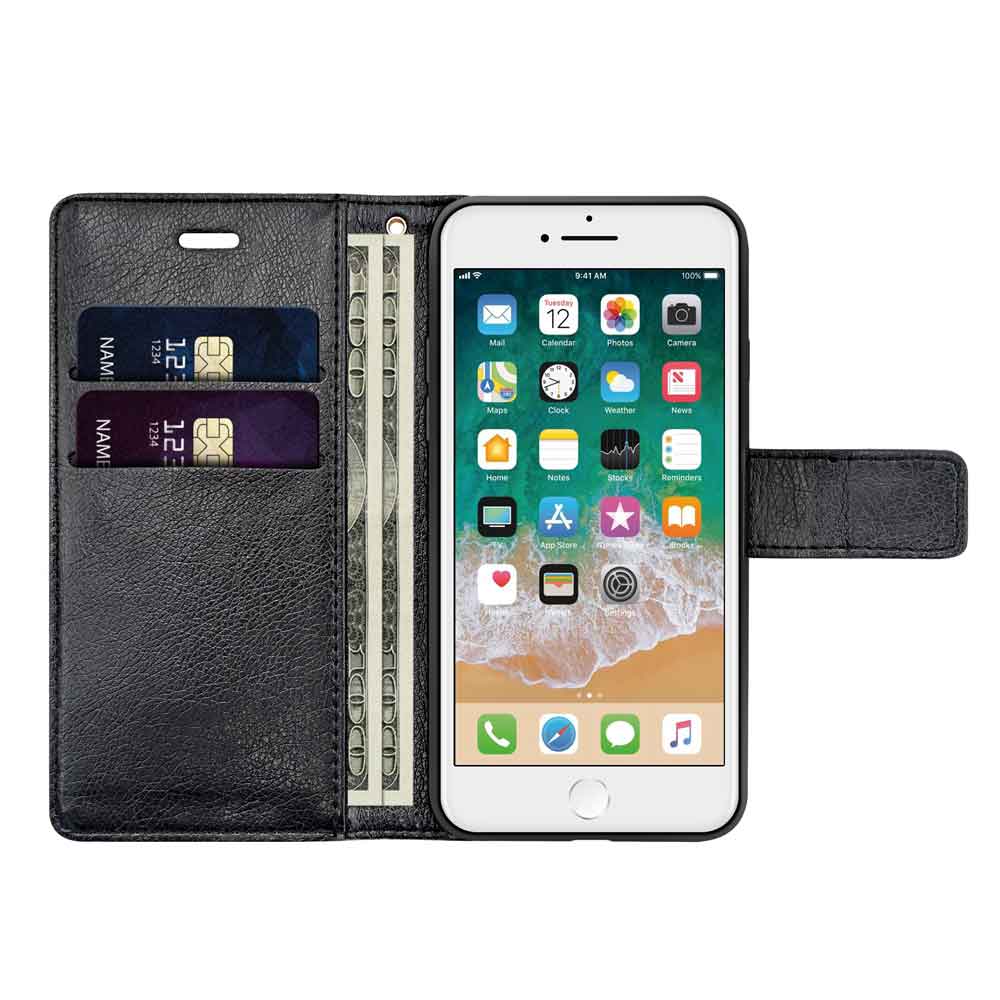 iPhone 7/8/SE Wallet Case Black