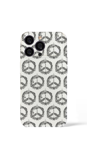 iPhone 17 Pro Max Botanical peace symbol pattern